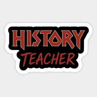History Teacher Sticker